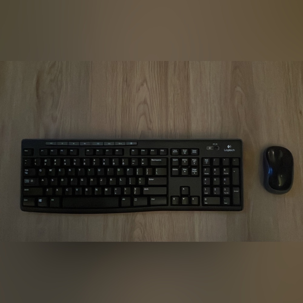 Logitech wireless keyboard and mouse